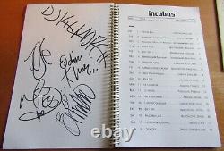 Incubus (Band) Fully Signed European Tour 2001 Schedule Diary + Hologram COA