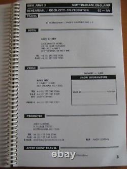 Incubus (Band) Fully Signed European Tour 2001 Schedule Diary + Hologram COA