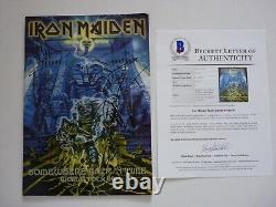 Iron Maiden 2008 All 6 Band Signed Tour Concert Program BECKETT Certified