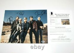 JOURNEY BAND SIGNED 11x14 PHOTO x5 BECKETT COA ARNEL NEAL SCHON STEVE SMITH TOUR