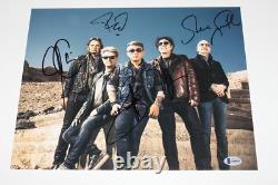 JOURNEY BAND SIGNED 11x14 PHOTO x5 BECKETT COA ARNEL NEAL SCHON STEVE SMITH TOUR
