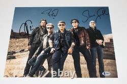JOURNEY BAND SIGNED 11x14 PHOTO x5 BECKETT COA ARNEL NEAL SCHON STEVE SMITH TOUR