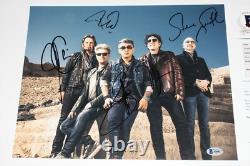 JOURNEY BAND SIGNED 11x14 PHOTO x5 BECKETT COA ARNEL NEAL SCHON STEVE SMITH TOUR