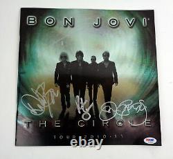 Jon Bon Jovi Complete Band Signed Autograph Tour Program PSA/DNA COA