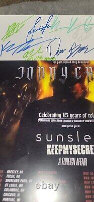 Jonny Craig signed 2023 Tour Poster