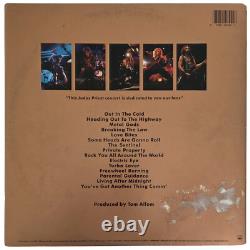Judas Priest Band Signed Live Album Vinyl Proof Halford Tipton Hill Downing