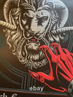Justin Hampton Mark Lanegan Band Concert Tour Poster'19 AP Signed 18x24