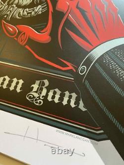 Justin Hampton Mark Lanegan Band Concert Tour Poster'19 AP Signed 18x24