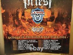 K. K.'s Priest Band Signed Return Of Sinner Us Tour Poster Downing Ripper Judas