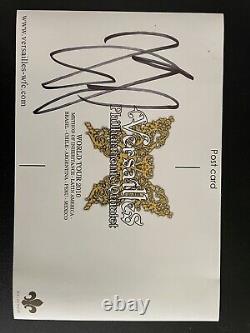 KAMIJO Versailles Japanese Band Autographed Postcard From The World Tour 2010