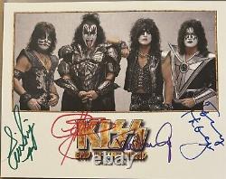 KISS Band Signed Autographed 8x10 Photo Tour Book /shirt & Pins End Of The Road