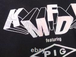 KMFDM Feat PIG VINTAGE 2002 CREW TEE SIGNED Sturm and Drang Tour 1 of a kind