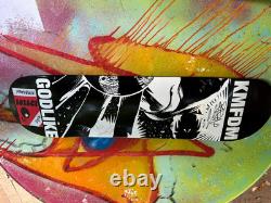 KMFDM Godlike Concert Tour Maple Skateboard Signed by 4 band members, COA