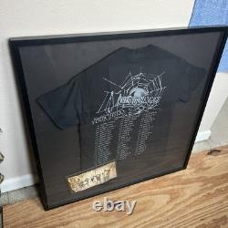Killswitch engage Full Band SIGNED FRAMED Metal Rock Shirt Poster RARE Tour 2013