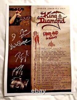 King Diamond Band Mercyful Fate Signed 2019 Tour Lithograph Poster