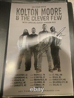 Kolton Moore & The Clever Few 2024 Tour Poster Signed / Autographed By Band