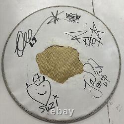 L7 AUTOGRAPHED Signed Snare Band Rare All Members Show Used Tour Memorabilia