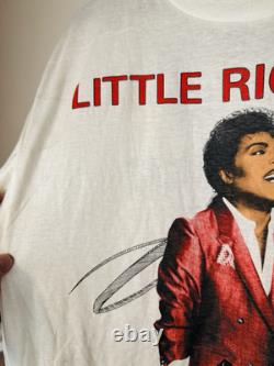 LITTLE RICHARD Vintage Tour Concert T-Shirt XL Autographed Signed