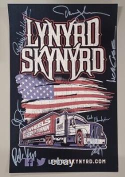 LYNYRD SKYNYRD Tour Poster SIGNED BY BAND 2022