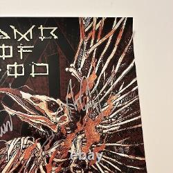 Lamb Of God Band Signed VIP Tour 2023 Poster And VIP Laminate