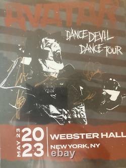 Large Signed Autographed Avatar Tour Poster New York Entire Band