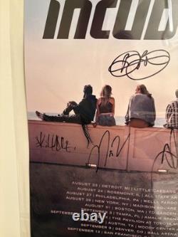 Limited Edition Incubus Morning View tour poster, signed by the band