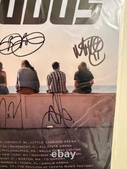 Limited Edition Incubus Morning View tour poster, signed by the band