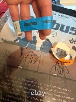 Limited Edition Incubus Morning View tour poster, signed by the band