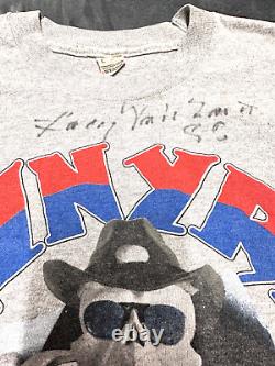 Lynyrd Skynyrd Shirt Mens Large Signed Van Zant Single Stitch 80's Tour Concert