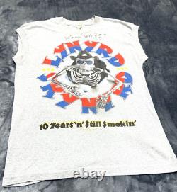 Lynyrd Skynyrd T Shirt Signed 80's 88 10 Years Still Smokin Single Stitch Tour