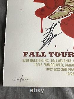 MOE. Signed by the Band Fall Tour 2005 Screen Print Poster x/600 Vintage