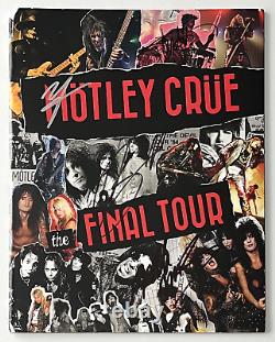 MOTLEY CRUE Band Signed x4 THE FINAL TOUR Program ROGER EPPERSON COA