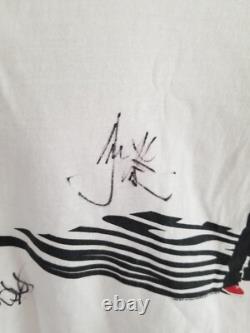 MUSE band REAL hand SIGNED Black Holes Tour T-Shirt JSA LOA Autographed all 3 M