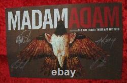 Madam Adam Band Autographed / Signed 2011 CD Concert / Tour Gig Poster Rare