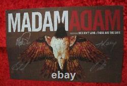 Madam Adam Band Autographed / Signed 2011 CD Concert / Tour Gig Poster Rare