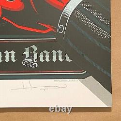 Mark Lanegan Band 2019 Tour Justin Hampton AP Signed 18x24 Official Gig Poster