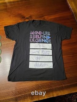 Mindless Self Indulgence 2013 Tour Double Sided Black T Shirt Mint Large Signed