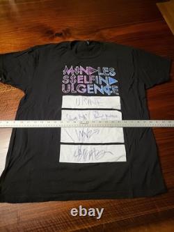 Mindless Self Indulgence 2013 Tour Double Sided Black T Shirt Mint Large Signed