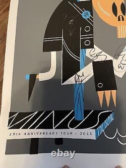 Minus The Bear 10th Anniversary Tour Poster Autographed By Band #554/700