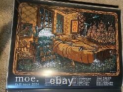 Moe. Band 2014 Fall Tour James Eads Poster Print AP/60 signed