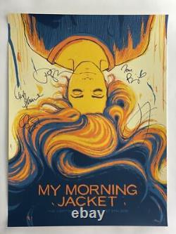 My Morning Jacket Band (x5) Signed Autograph 18x24 Concert Tour Poster 8/9/19