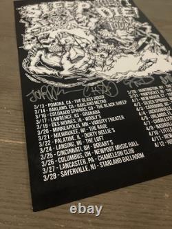 NEW FOUND GLORY (NFG) BAND Sleep When I Die Tour SIGNED POSTER (RARE)