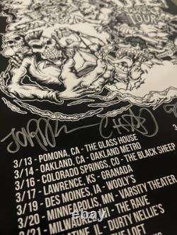 NEW FOUND GLORY (NFG) BAND Sleep When I Die Tour SIGNED POSTER (RARE)