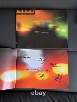 NINE INCH NAILS Fragility Tour Program 2000 Signed by Band Trent Reznor RARE