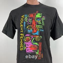 NWOT Vtg'99 Violent Femmes Guy Hoffman Autograph Concert Tour Band T-Shirt L