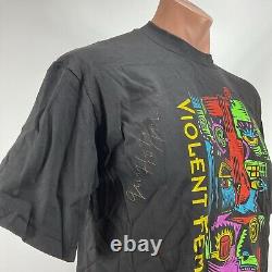 NWOT Vtg'99 Violent Femmes Guy Hoffman Autograph Concert Tour Band T-Shirt L