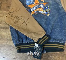 NWT denim Ringo Starr & His All Star Band Tour Jacket Medium signed jacket