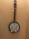 Nitty Gritty Dirt Band Autographed Banjo Mother Of Pearl Detail Rare 50th Tour