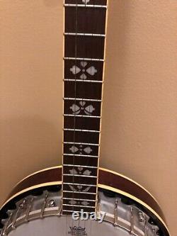 Nitty Gritty Dirt Band Autographed BANJO MOTHER OF PEARL DETAIL Rare 50th Tour