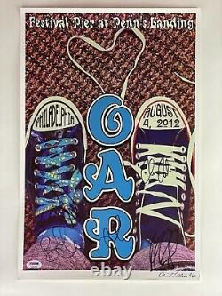 O. A. R. Oar Band Signed Autograph 12x18 Concert Tour Poster Philadelphia 2012 Psa